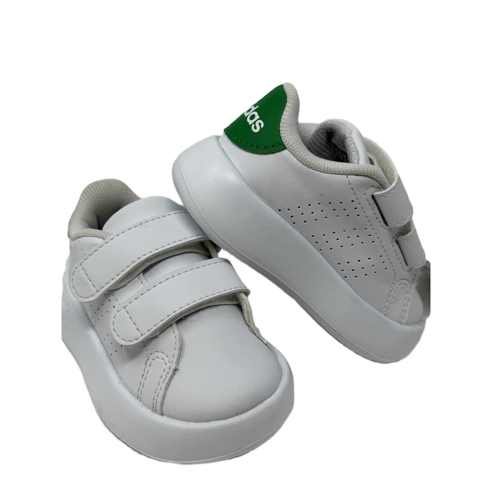 Adidas Tensaur Sport 2.0 Toddler Shoes White Green ID5286 Size 4K